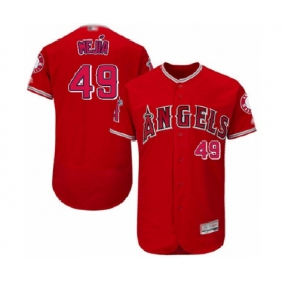 Men's Los Angeles Angels of Anaheim #49 Adalberto Mejia Red Alternate Flex Base Authentic Collection Baseball Player Jersey - Ujersey