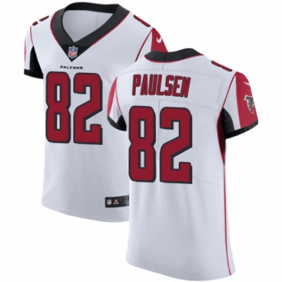 Men's Nike Atlanta Falcons #82 Logan Paulsen White Vapor Untouchable Elite Player NFL Jersey - Ujersey