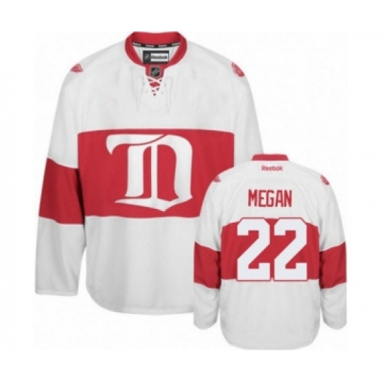 Men's Reebok Detroit Red Wings #22 Wade Megan Premier White Third NHL Jersey - Ujersey