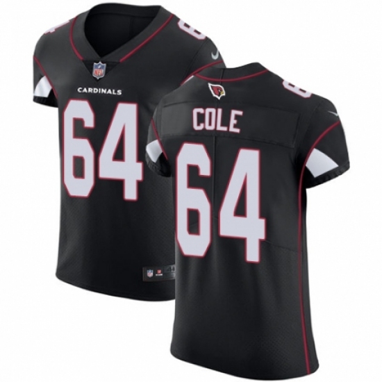Men's Nike Arizona Cardinals #64 Mason Cole Black Alternate Vapor Untouchable Elite Player NFL Jersey - Ujersey