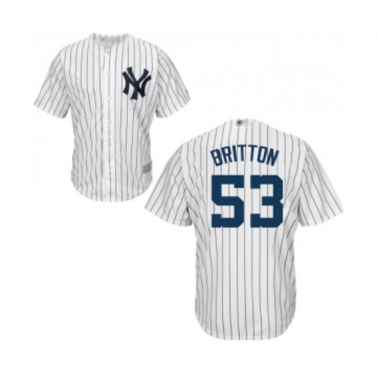 Youth New York Yankees #53 Zach Britton Authentic White Home Baseball Jersey - Ujersey