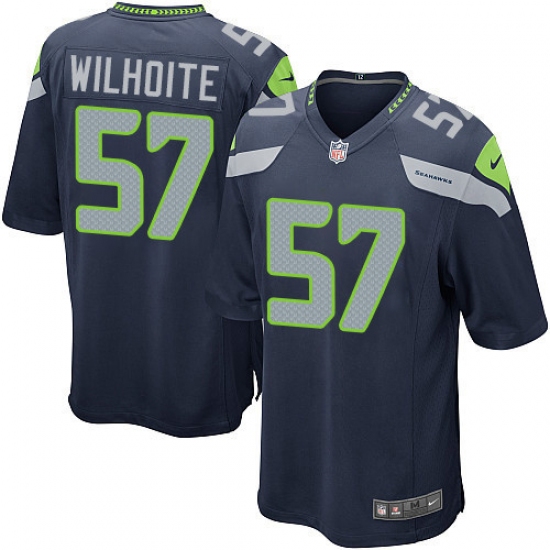 Men's Nike Seattle Seahawks #57 Michael Wilhoite Game Steel Blue Team Color NFL Jersey - Ujersey