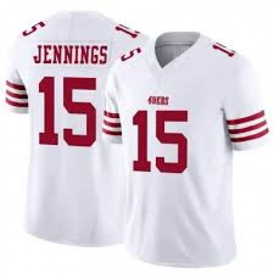 Men's San Francisco 49ers #15 Jauan Jennings 2022 New White Vapor Untouchable Limited Stitched Jersey - Ujersey