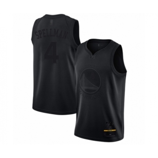 Men's Golden State Warriors #4 Omari Spellman Swingman Black MVP Basketball Jersey - Ujersey