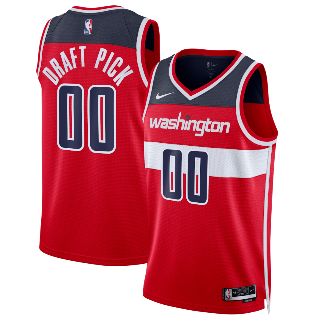 Youth Washington Wizards TBD Nike Red 2026 NBA Draft First Round Pick Swingman Player Jersey - Icon Edition
