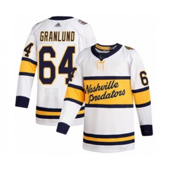 Youth Nashville Predators #64 Mikael Granlund Authentic White 2020 Winter Classic Hockey Jersey - Ujersey