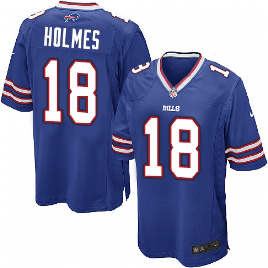 Men's Nike Buffalo Bills #18 Andre Holmes Game Royal Blue Team Color NFL Jersey - Ujersey