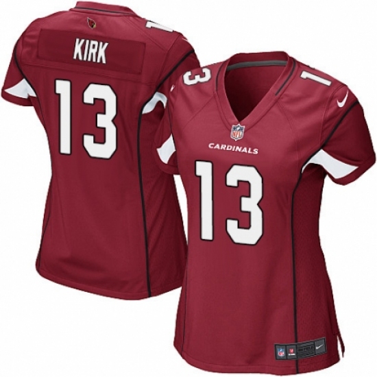 Women's Nike Arizona Cardinals #13 Christian Kirk Game Red Team Color NFL Jersey - Ujersey