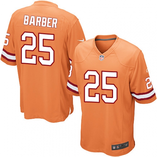 Men's Nike Tampa Bay Buccaneers #25 Peyton Barber Game Orange Glaze Alternate NFL Jersey - Ujersey