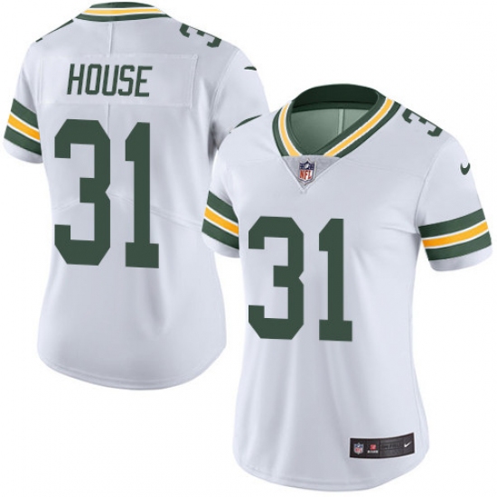 Women's Nike Green Bay Packers #31 Davon House Elite White NFL Jersey - Ujersey