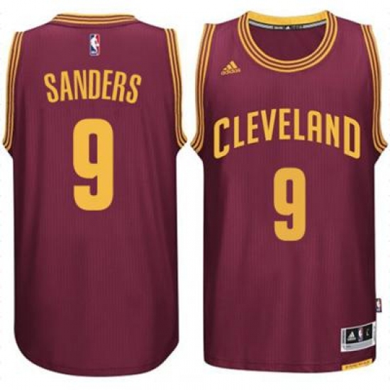 Men's Cleveland Cavaliers #9 Larry Sanders adidas Burgundy Player Swingman Road Jersey - Ujersey