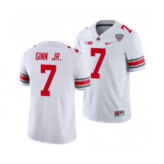Men's Ohio State Buckeyes Ted Ginn Jr. 2021 Sugar Bowl White Football Jersey - Ujersey