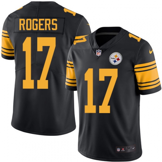 Youth Nike Pittsburgh Steelers #17 Eli Rogers Limited Black Rush Vapor Untouchable NFL Jersey - Ujersey