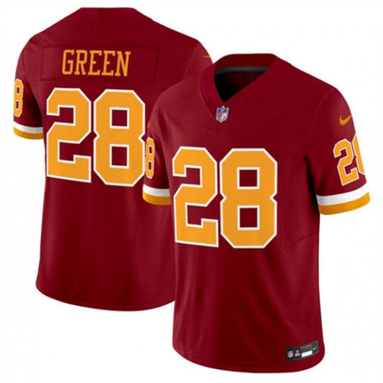 Men's Washington Commanders #28 Darrell Green Burgundy 2025 F.U.S.E. Throwback Limited Football Stitched Jersey - Ujersey