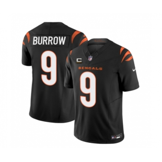 Men's Nike Cincinnati Bengals #9 Joe Burrow Black 2023 F.U.S.E. 4-Star C Vapor Untouchable Limited Football Stitched Jersey - Ujersey