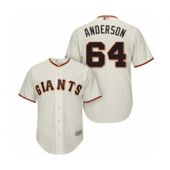 Youth San Francisco Giants #64 Shaun Anderson Authentic Cream Home Cool Base Baseball Player Jersey - Ujersey