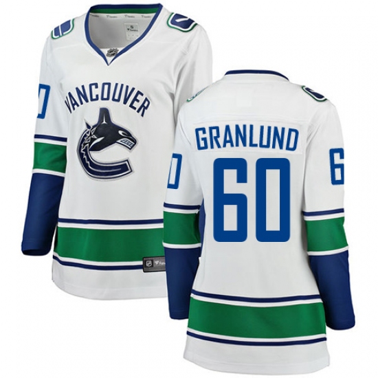 Women's Vancouver Canucks #60 Markus Granlund Fanatics Branded White Away Breakaway NHL Jersey - Ujersey