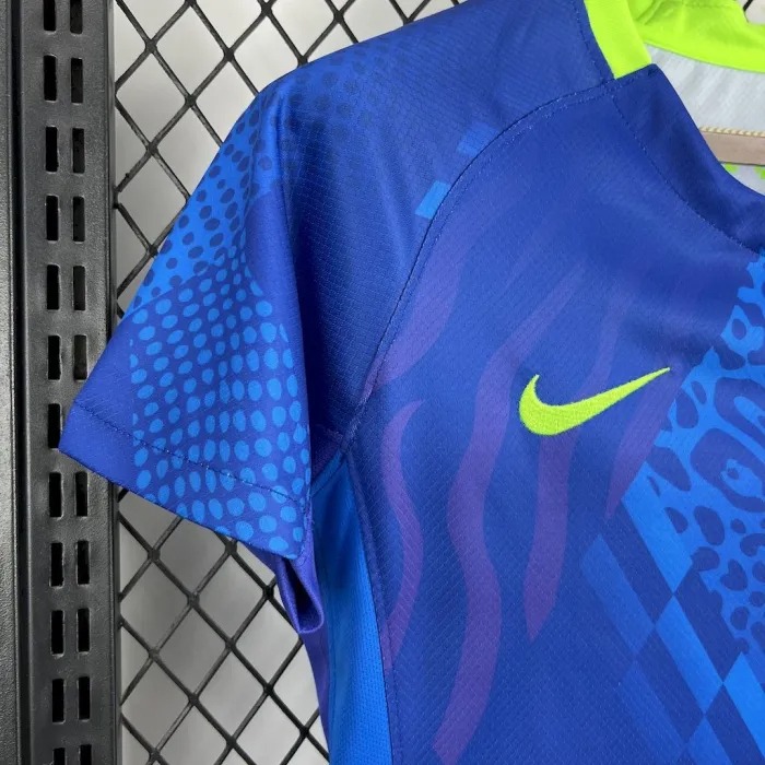 Brazil Soccer Jersey Away Women's Custom Shirt 2025 - ujerseystore