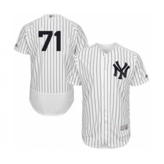Men's New York Yankees #71 Stephen Tarpley White Home Flex Base Authentic Collection Baseball Player Jersey - Ujersey