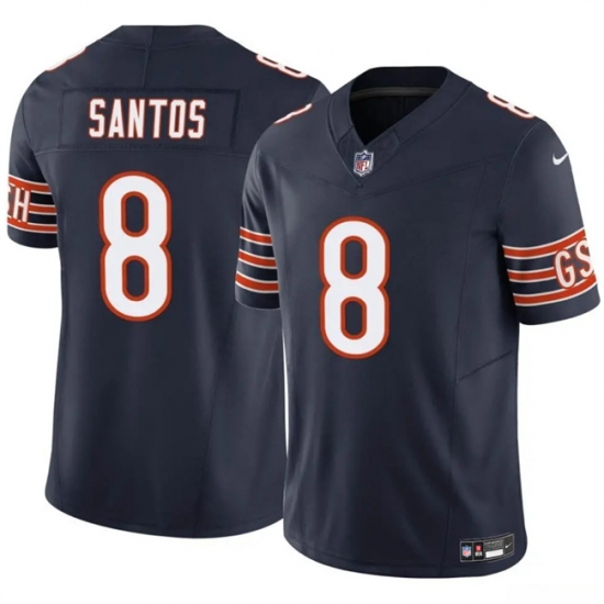 Men's Chicago Bears #8 Cairo Santos Navy 2025 F.U.S.E. Vapor Untouchable Limited Stitched Football Jersey - Ujersey