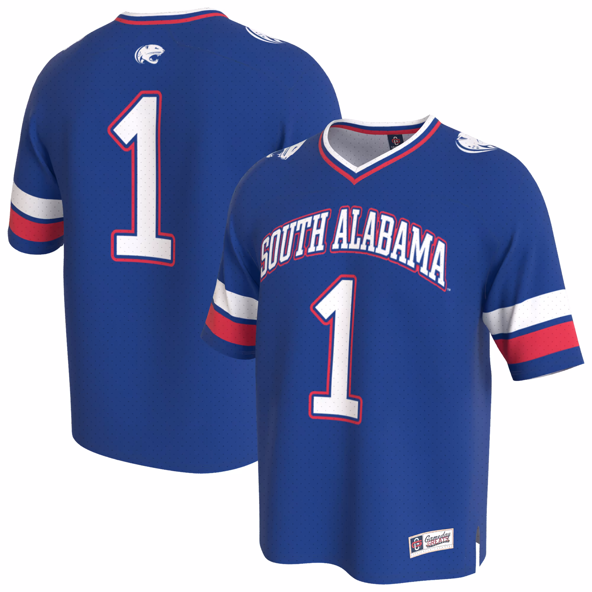 Youth GameDay Greats Navy South Alabama Jaguars Lightweight Collegiate Football Fashion Jersey - Ujersey Shop