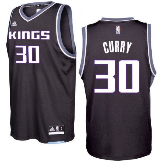 Sacramento Kings #30 Seth Curry 2016-17 Seasons Black Alternate New Swingman Jersey - Ujersey