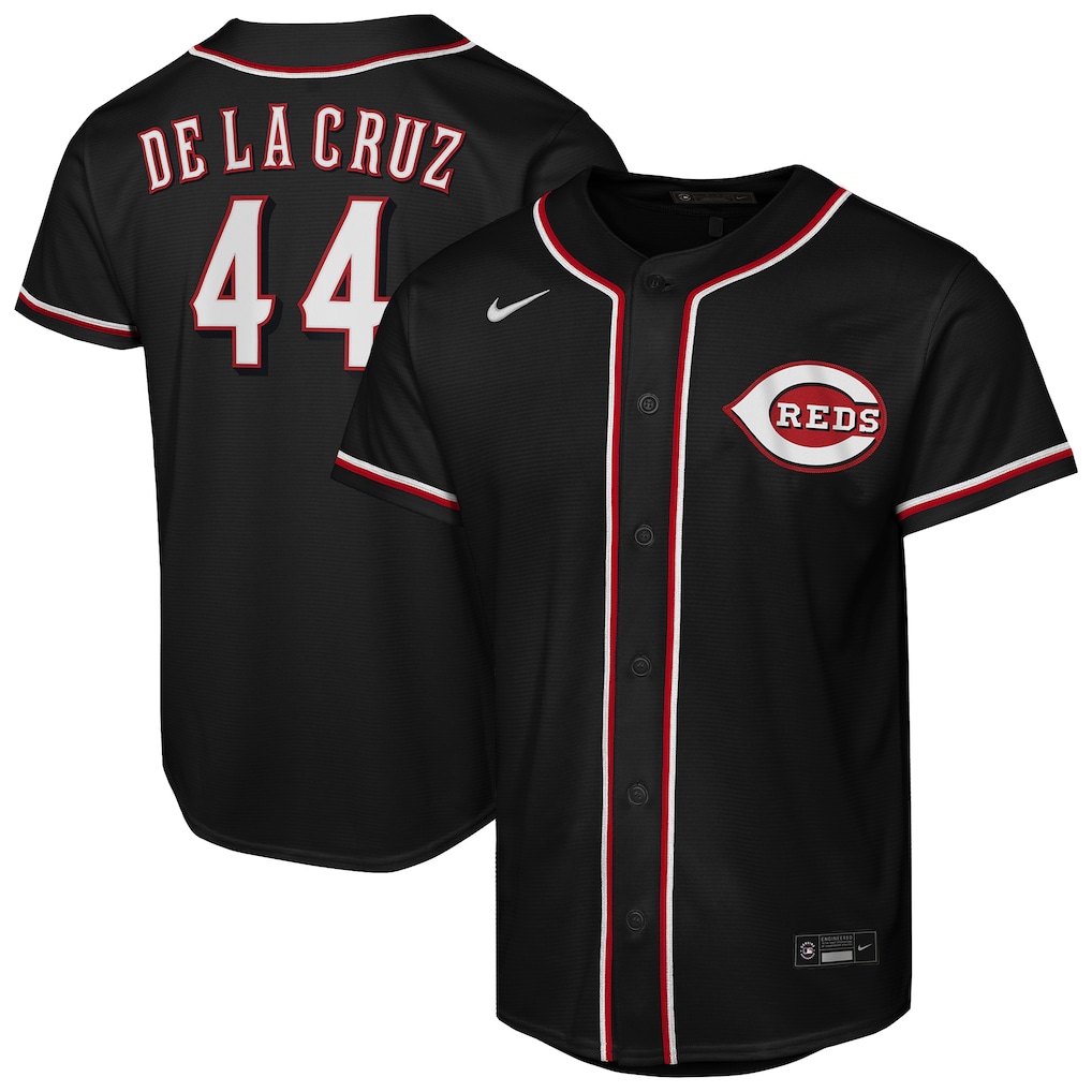 Youth Cincinnati Reds Elly De La Cruz Nike Black Fashion Replica Player Jersey - Ujersey Shop
