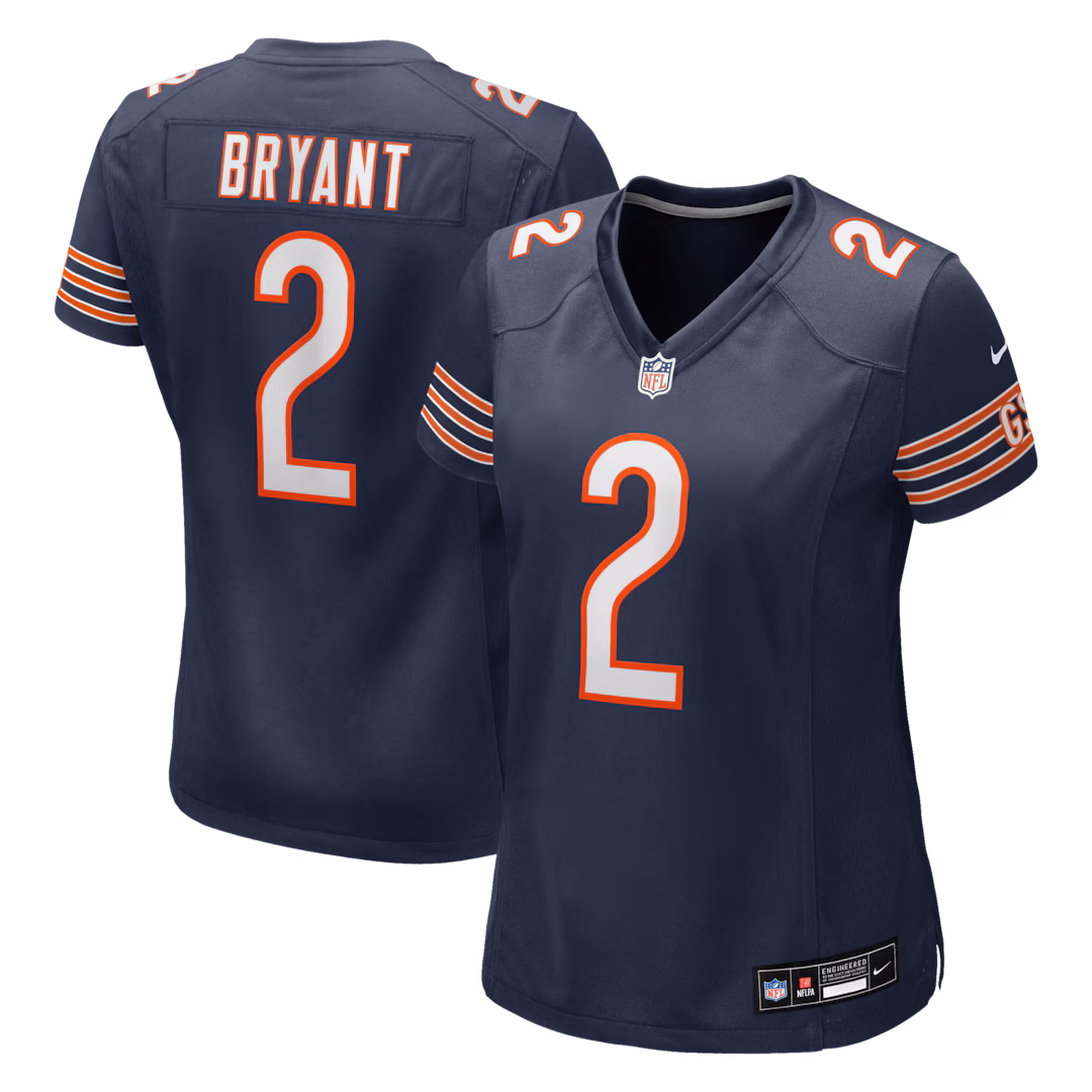 Women's Chicago Bears Coby Bryant Nike Navy Team Game Jersey