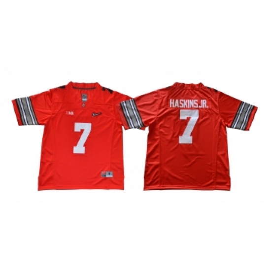 Ohio State Buckeyes 7 Dwayne Haskins Jr. Red College Football Jersey - Ujersey