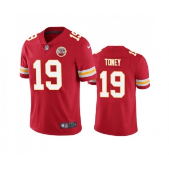 Men's Kansas City Chiefs #19 Kadarius Toney Red Vapor Untouchable Limited Stitched Football Jersey - Ujersey