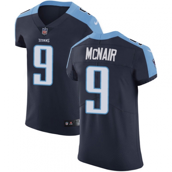 Men's Nike Tennessee Titans #9 Steve McNair Navy Blue Alternate Vapor Untouchable Elite Player NFL Jersey - Ujersey