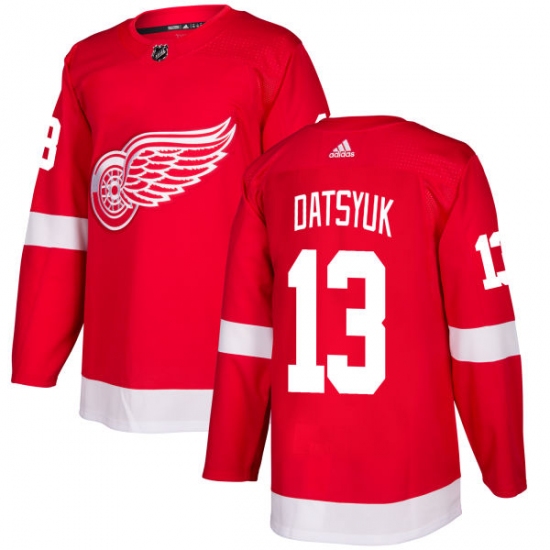 Youth Adidas Detroit Red Wings #13 Pavel Datsyuk Authentic Red Home NHL Jersey - Ujersey