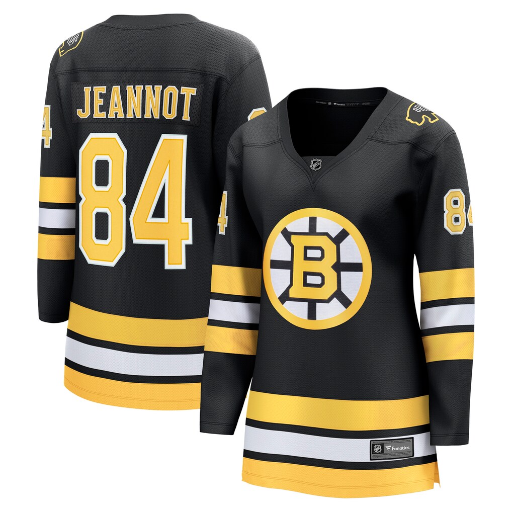 Women's Boston Bruins Tanner Jeannot Fanatics Black Home Breakaway Player Jersey - U-jersey