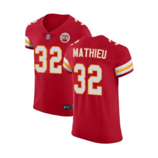 Men's Kansas City Chiefs #32 Tyrann Mathieu Red Team Color Vapor Untouchable Elite Player Football Jersey - Ujersey