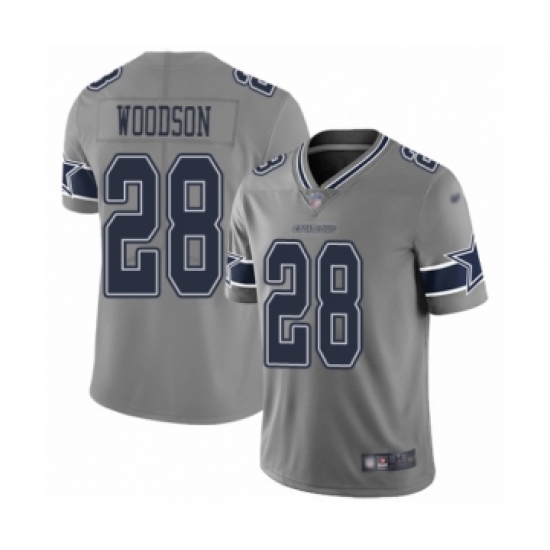 Men's Dallas Cowboys #28 Darren Woodson Limited Gray Inverted Legend Football Jersey - Ujersey