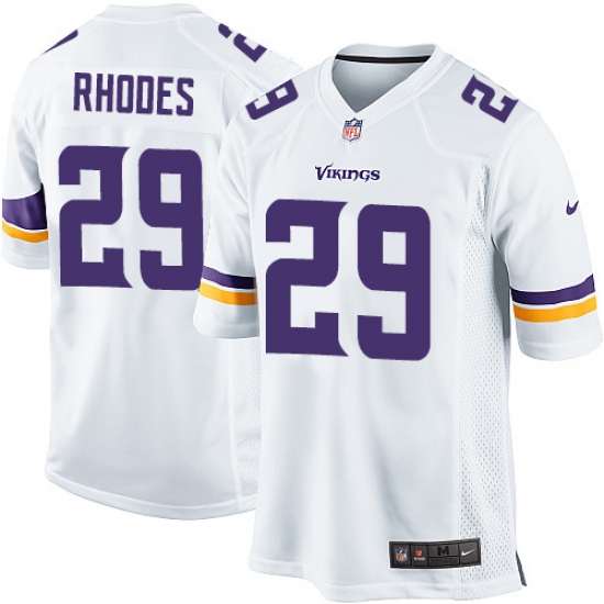 Men's Nike Minnesota Vikings #29 Xavier Rhodes Game White NFL Jersey - Ujersey
