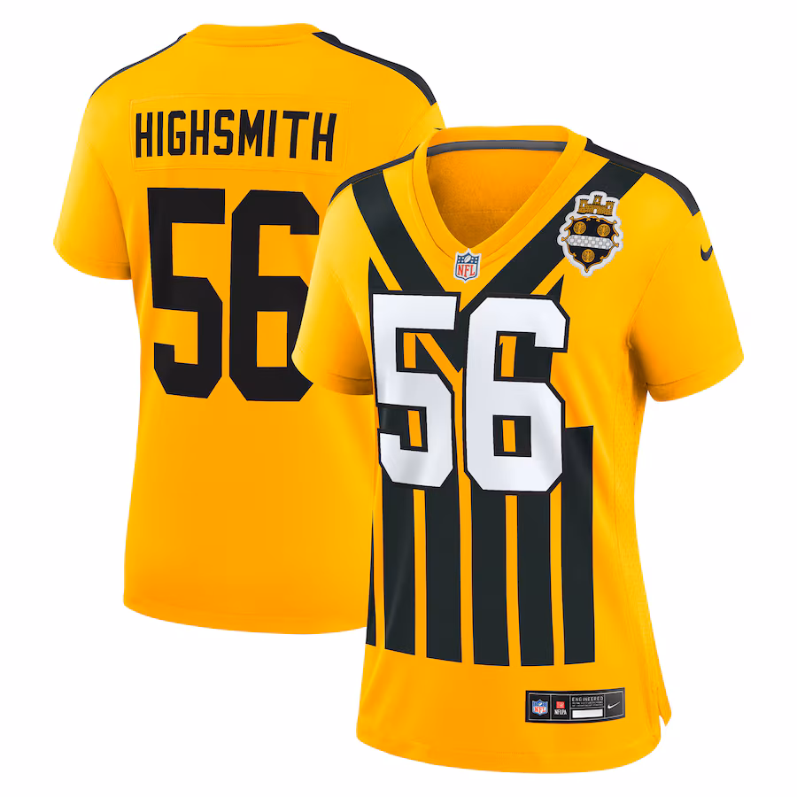 Women's Pittsburgh Steelers Alex Highsmith Nike Gold Alternate Game Jersey - Ujersey