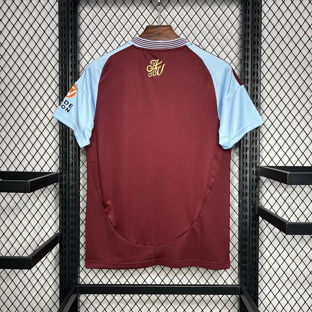 Aston Villa Football Jersey Home Custom Shirt 2024/25 - ujerseystore