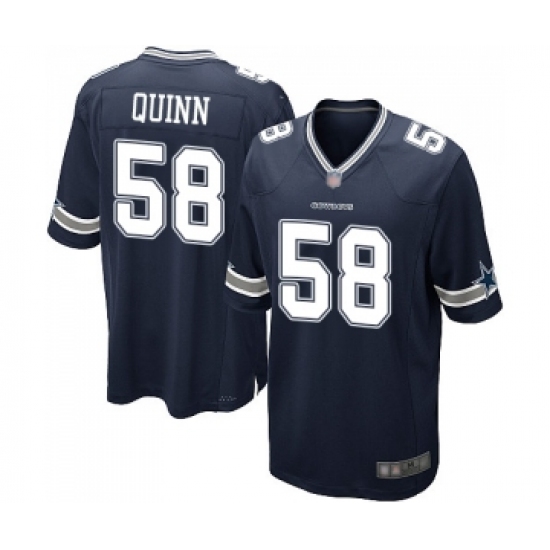 Men's Dallas Cowboys #58 Robert Quinn Game Navy Blue Team Color Football Jersey - Ujersey