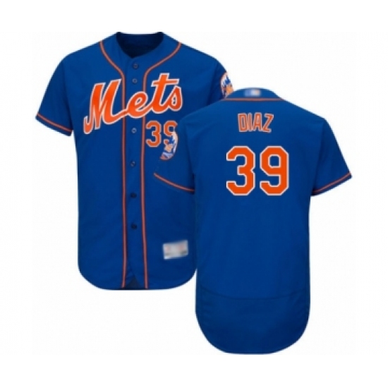 Men's New York Mets #39 Edwin Diaz Royal Blue Alternate Flex Base Authentic Collection Baseball Jersey - Ujersey