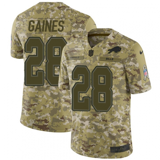 Youth Nike Buffalo Bills #28 Phillip Gaines Limited Camo 2018 Salute to Service NFL Jersey - Ujersey