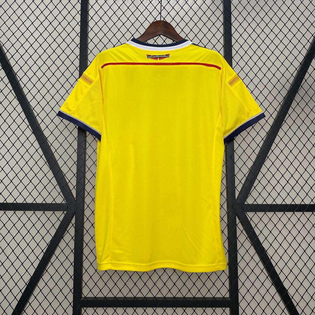 Colombia Retro Soccer Jersey Home Custom Shirt 2014 - ujerseystore