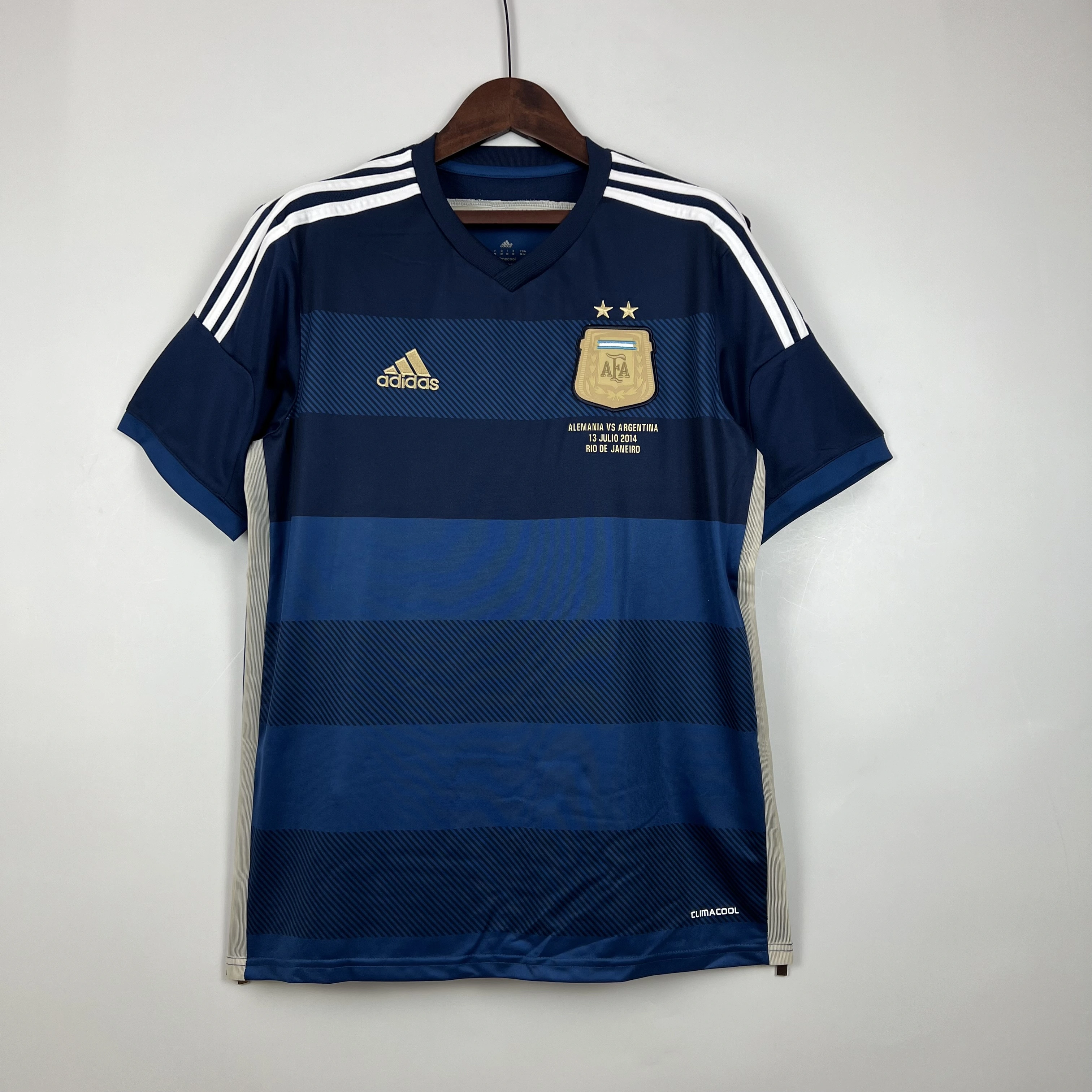 Argentina Retro Jersey Custom Away Football Jersey 2014 - ujerseystore