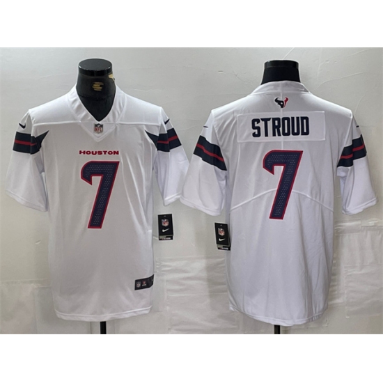 Men's Houston Texans #7 C.J. Stroud White Vapor Untouchable Football Stitched Jersey - Ujersey