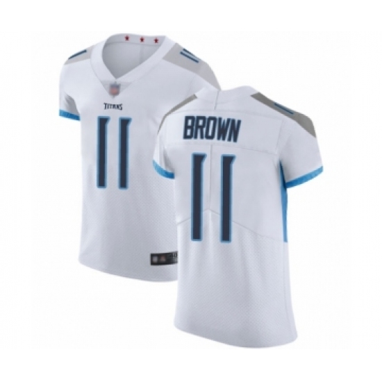 Men's Tennessee Titans #11 A.J. Brown White Vapor Untouchable Elite Player Football Jersey - Ujersey