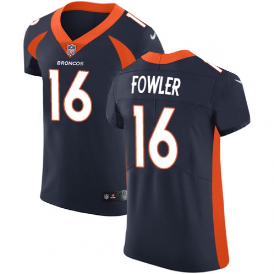 Men's Nike Denver Broncos #16 Bennie Fowler Navy Blue Alternate Vapor Untouchable Elite Player NFL Jersey - Ujersey