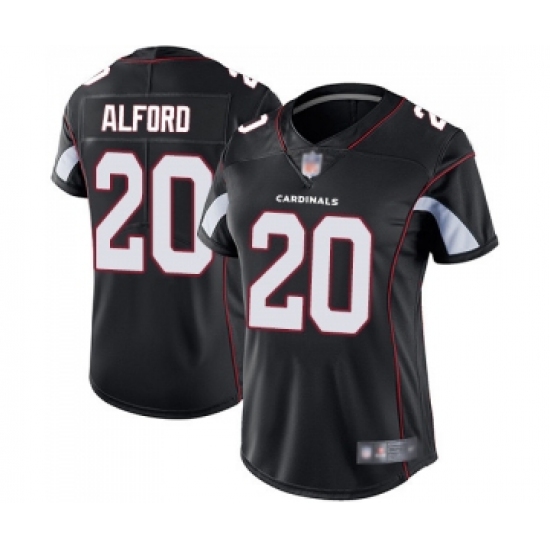 Women's Arizona Cardinals #20 Robert Alford Black Alternate Vapor Untouchable Limited Player Football Jersey - Ujersey