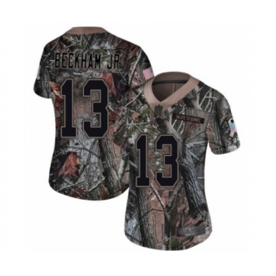 Women's Odell Beckham Jr. Limited Camo Nike Jersey NFL Cleveland Browns #13 Rush Realtree - Ujersey