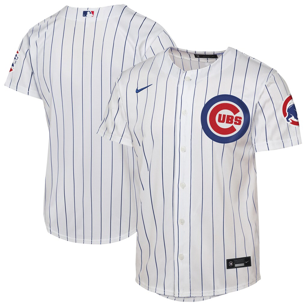 Youth Chicago Cubs Nike White Home Stadium Jersey - SUjersey01