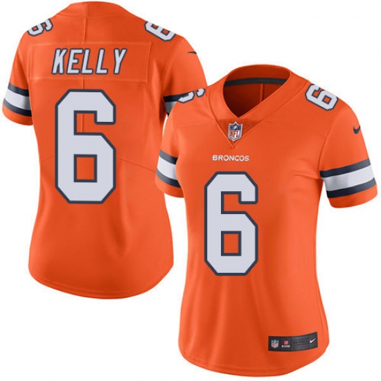 Women's Nike Denver Broncos #6 Chad Kelly Limited Orange Rush Vapor Untouchable NFL Jersey - Ujersey